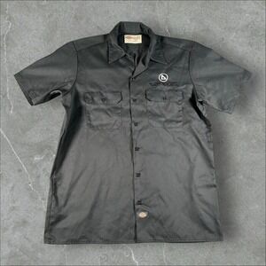 Vintage Deftones Shirt Men Large Grey Dickies Work Button Up Nu Metal White Pony